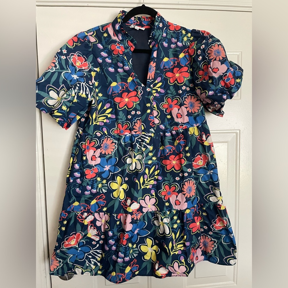 THML Floral Short Sleeve Dress